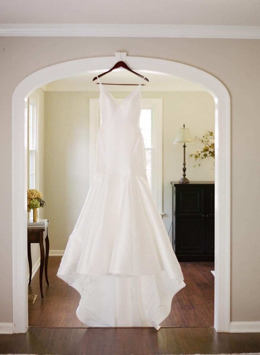 New Jersey private estate wedding bride prep details dress