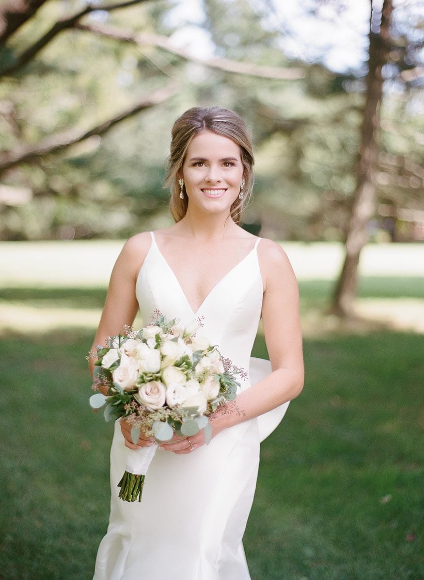New Jersey private estate wedding bride portraits