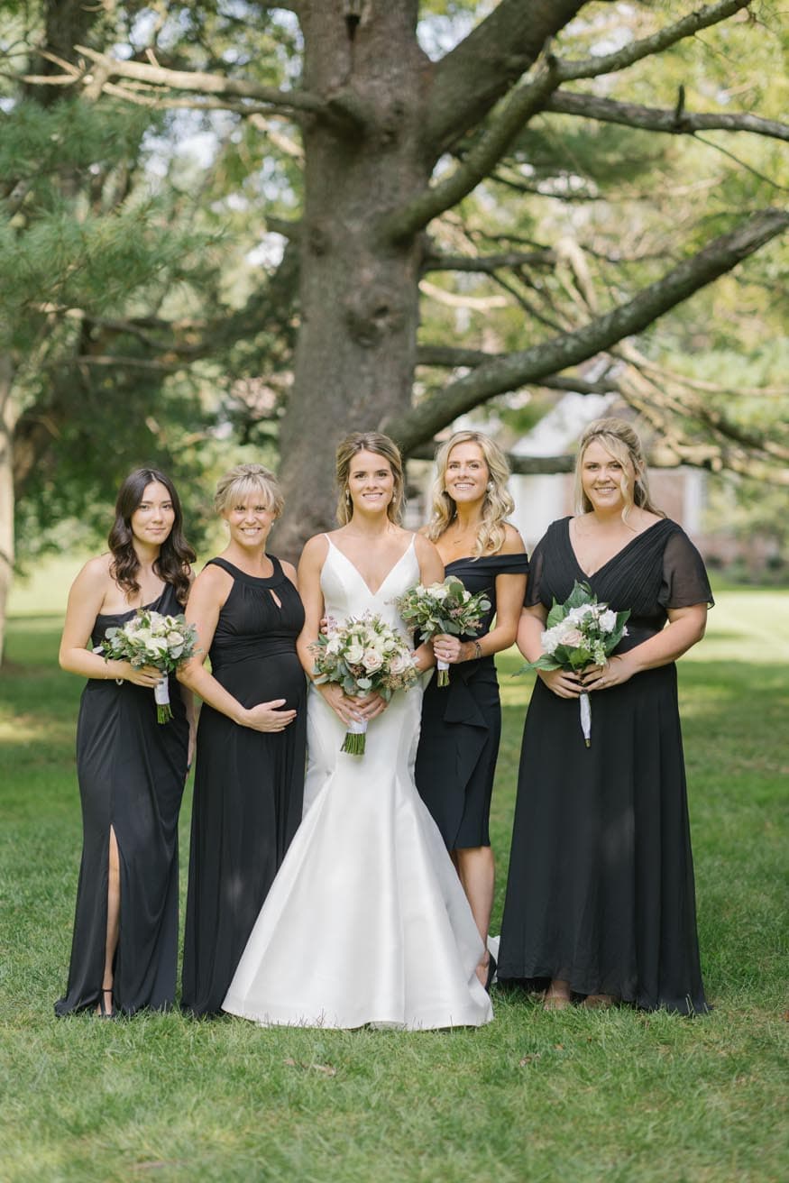 New Jersey private estate wedding bridesmaids
