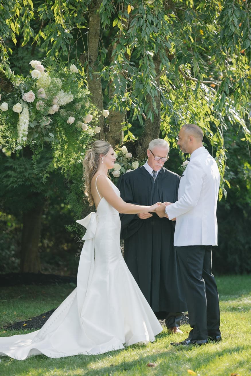 New Jersey private estate wedding ceremony