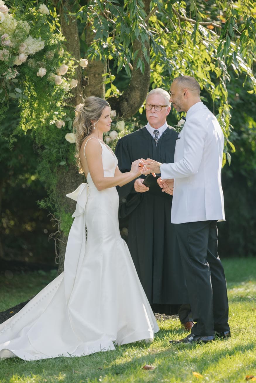 New Jersey private estate wedding ceremony