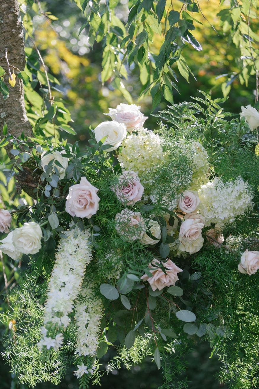 New Jersey private estate wedding ceremony floral