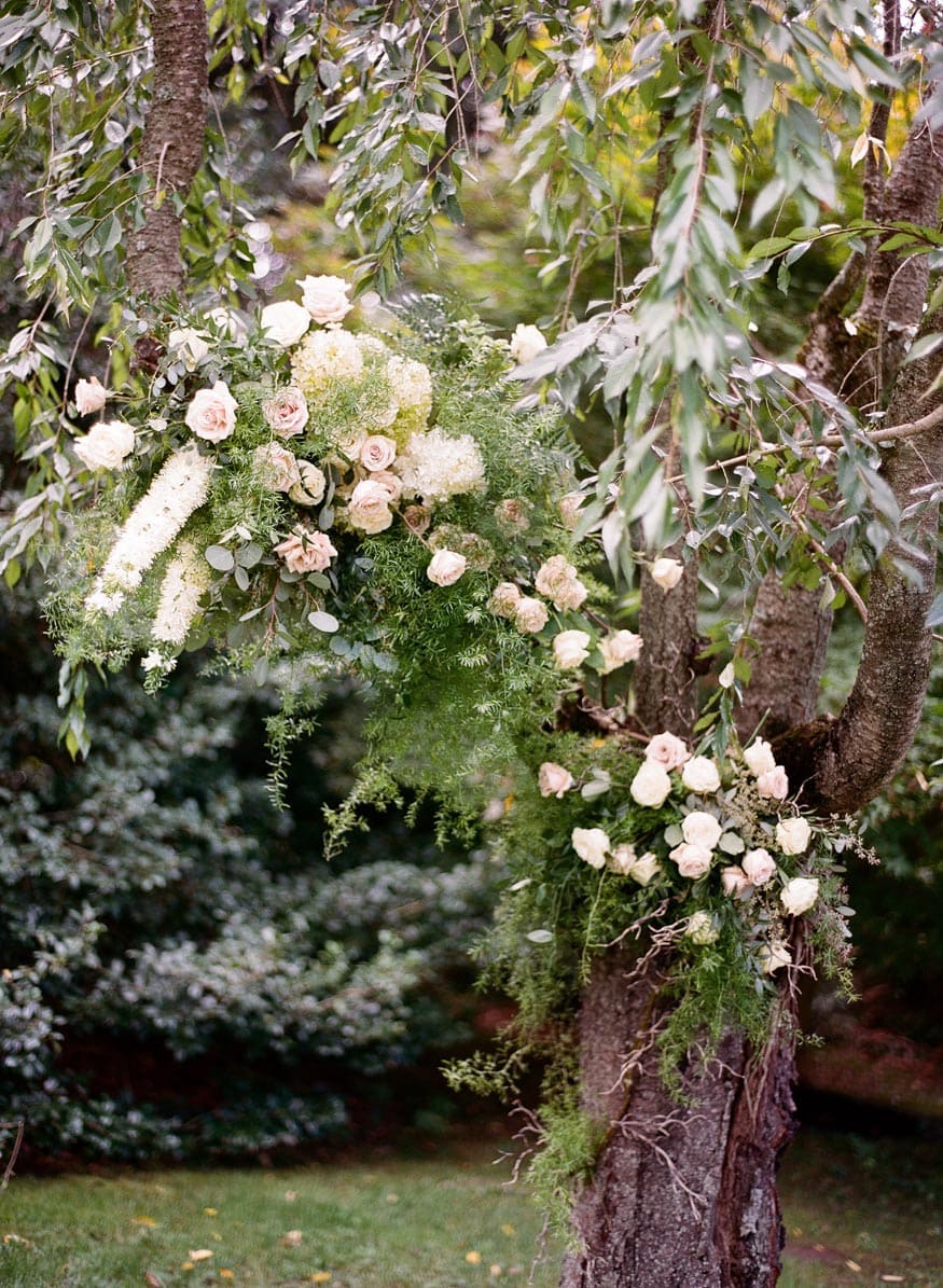 New Jersey private estate wedding ceremony floral