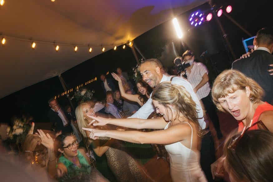 New Jersey private estate wedding reception dancing