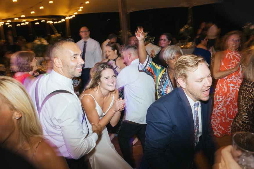 New Jersey private estate wedding reception dancing