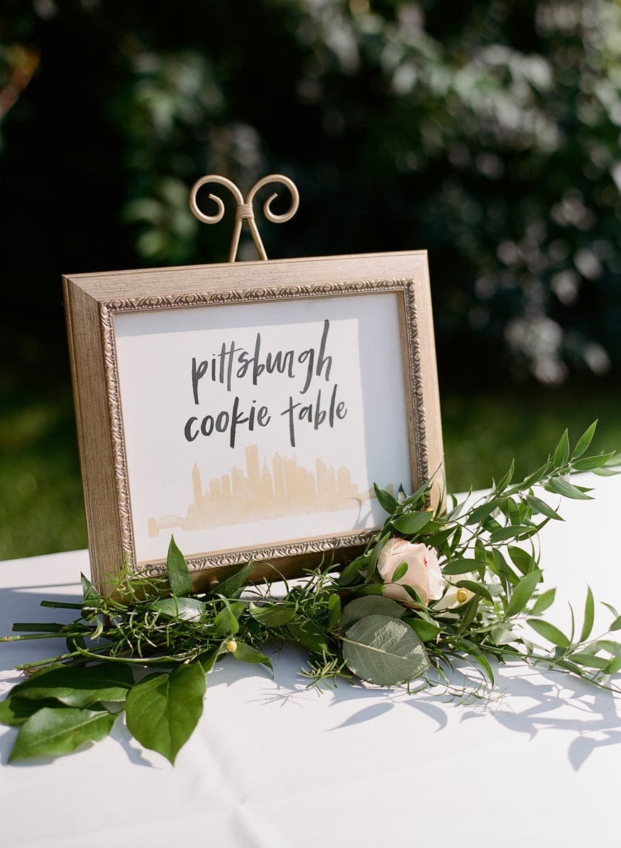 New Jersey private estate wedding reception details