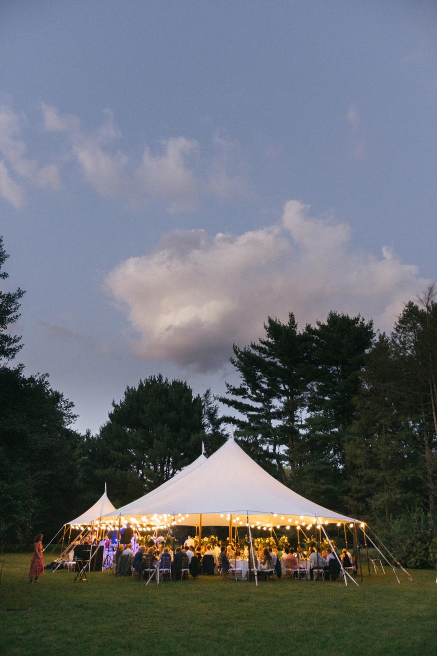 New Jersey private estate wedding reception details