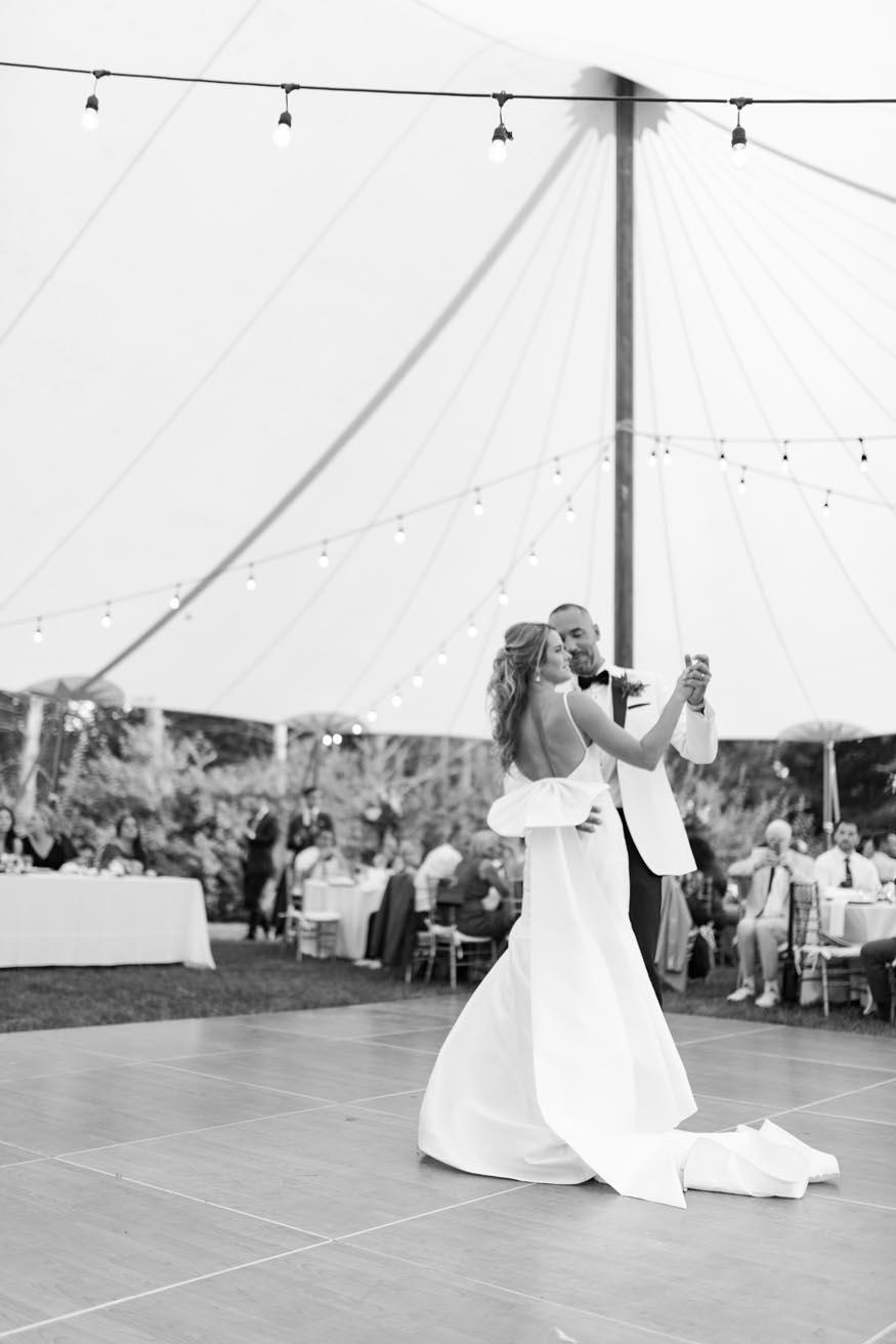 New Jersey private estate wedding reception parent first dance