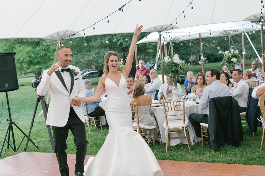New Jersey private estate wedding reception introduction