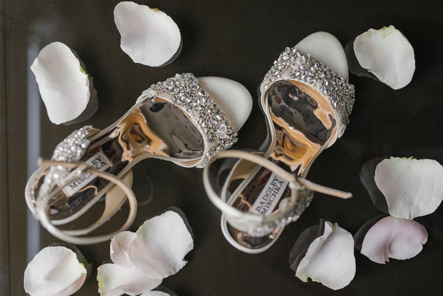 Westin Philadelphia Wedding bride shoes