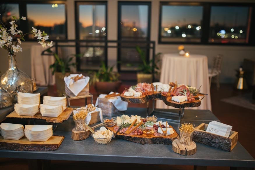 FAME MaKen Studios Philadelphia wedding cocktail hour feast your eyes catering