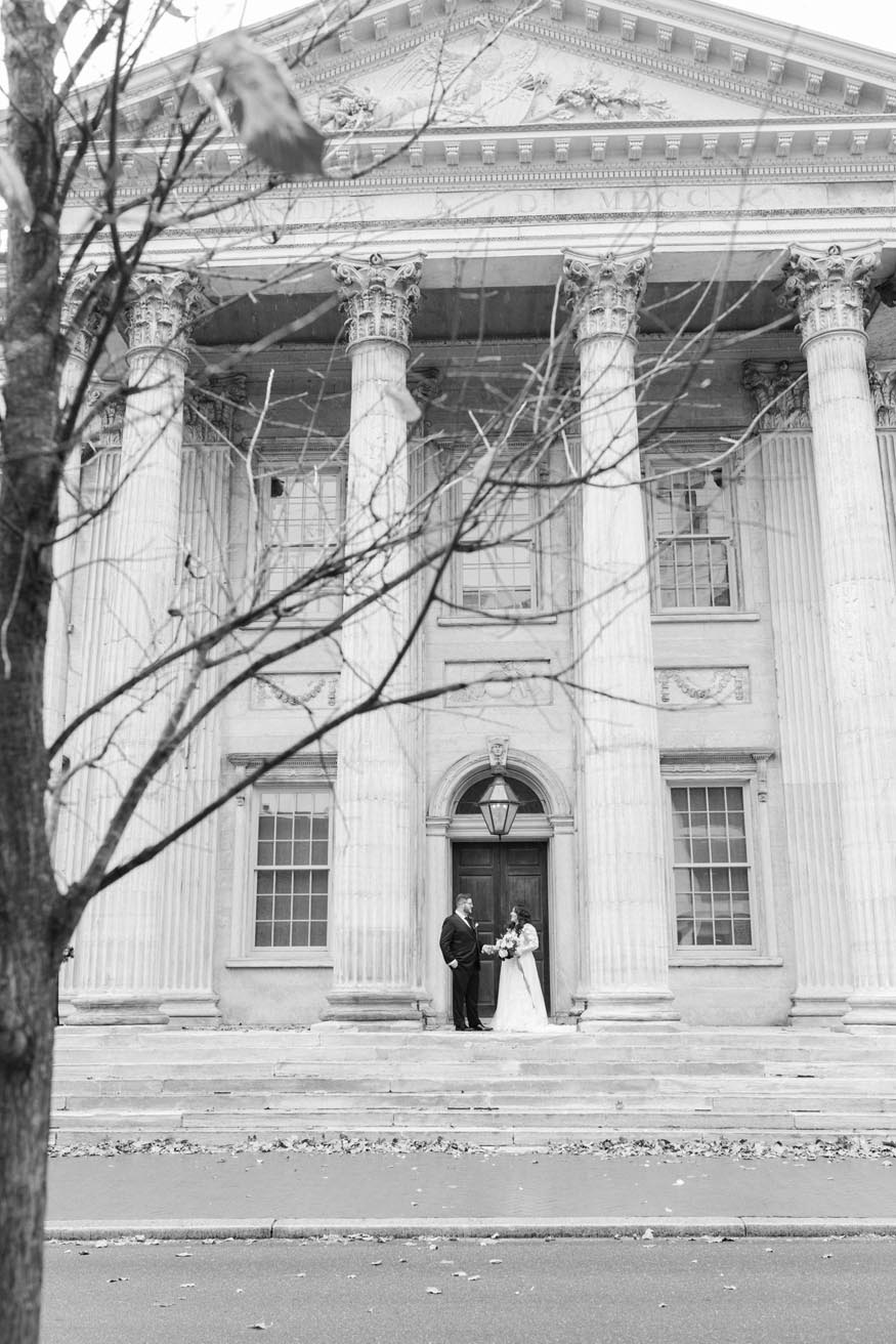 Philadelphia wedding bride and groom portraits