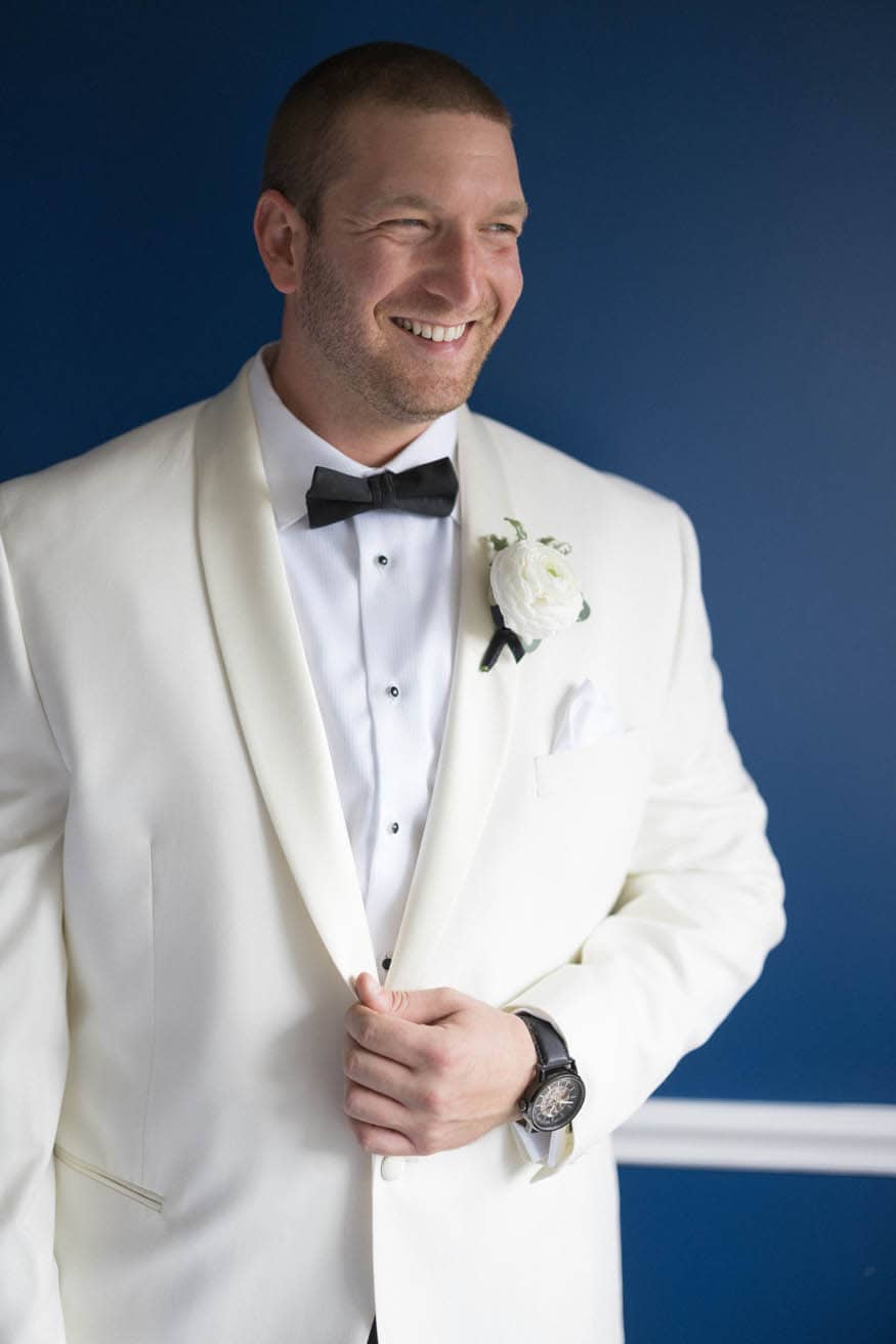 Groom Prep Lambertville Inn Wedding