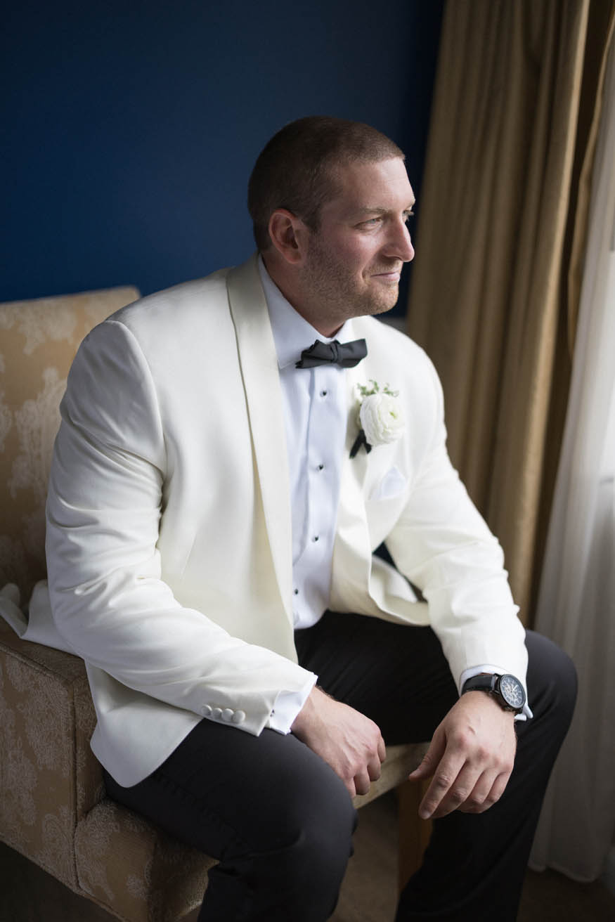 Groom Prep Lambertville Inn Wedding