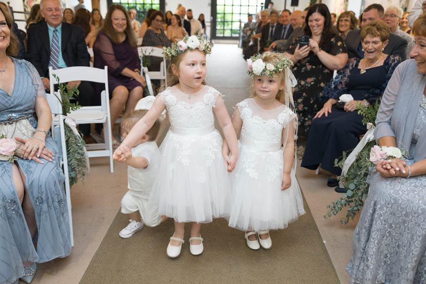 Flowergirls Lamboertville Inn Wedding Lambertville Inn
