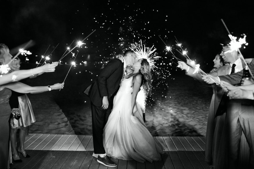 Windows on the Water Sea Bright wedding moment