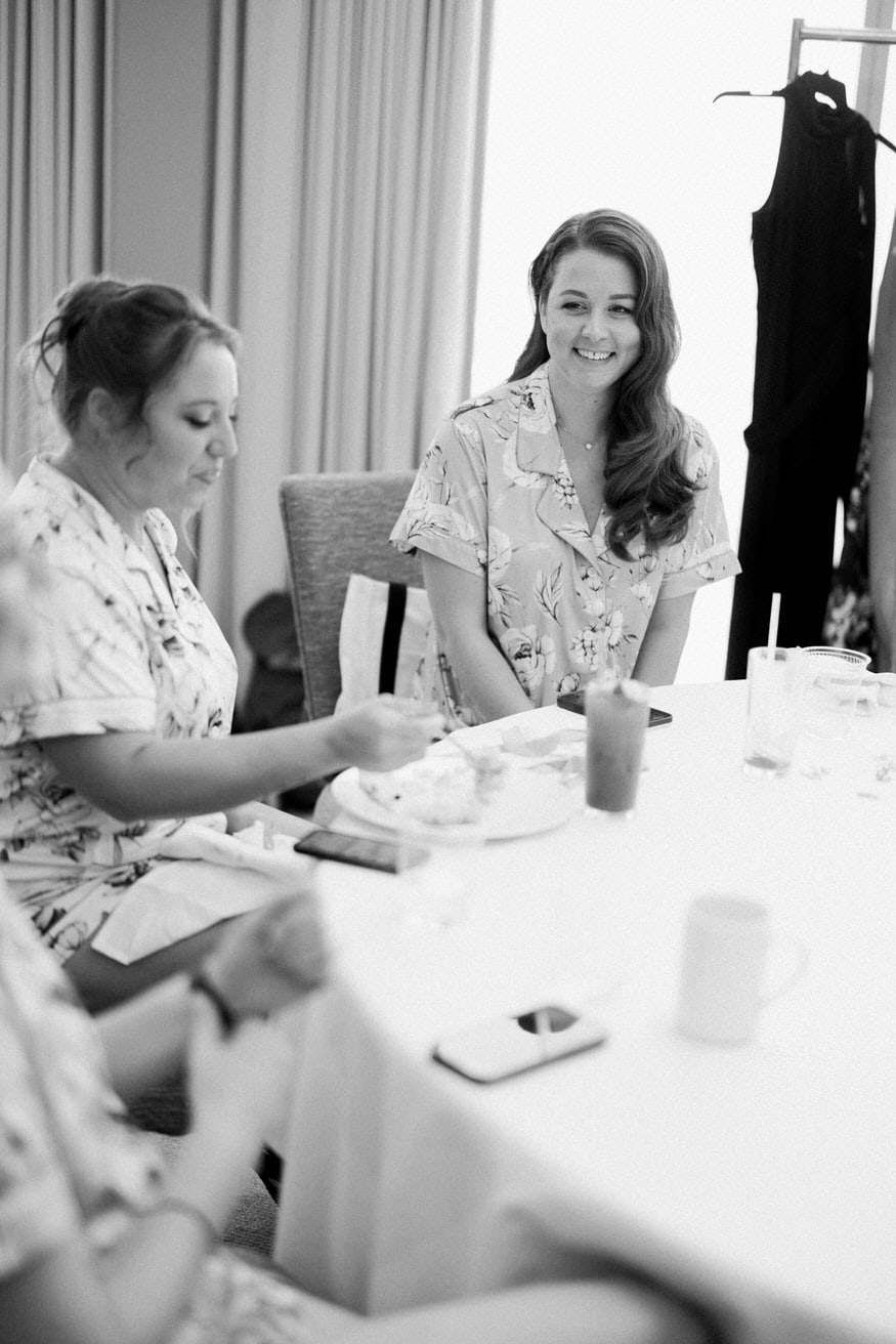 Bride hair preparation Four Seasons Philadelphia