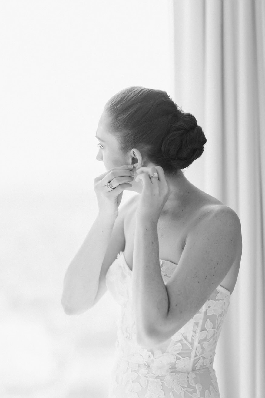 Bride with mother getting ready Four Seasons Philadelphia