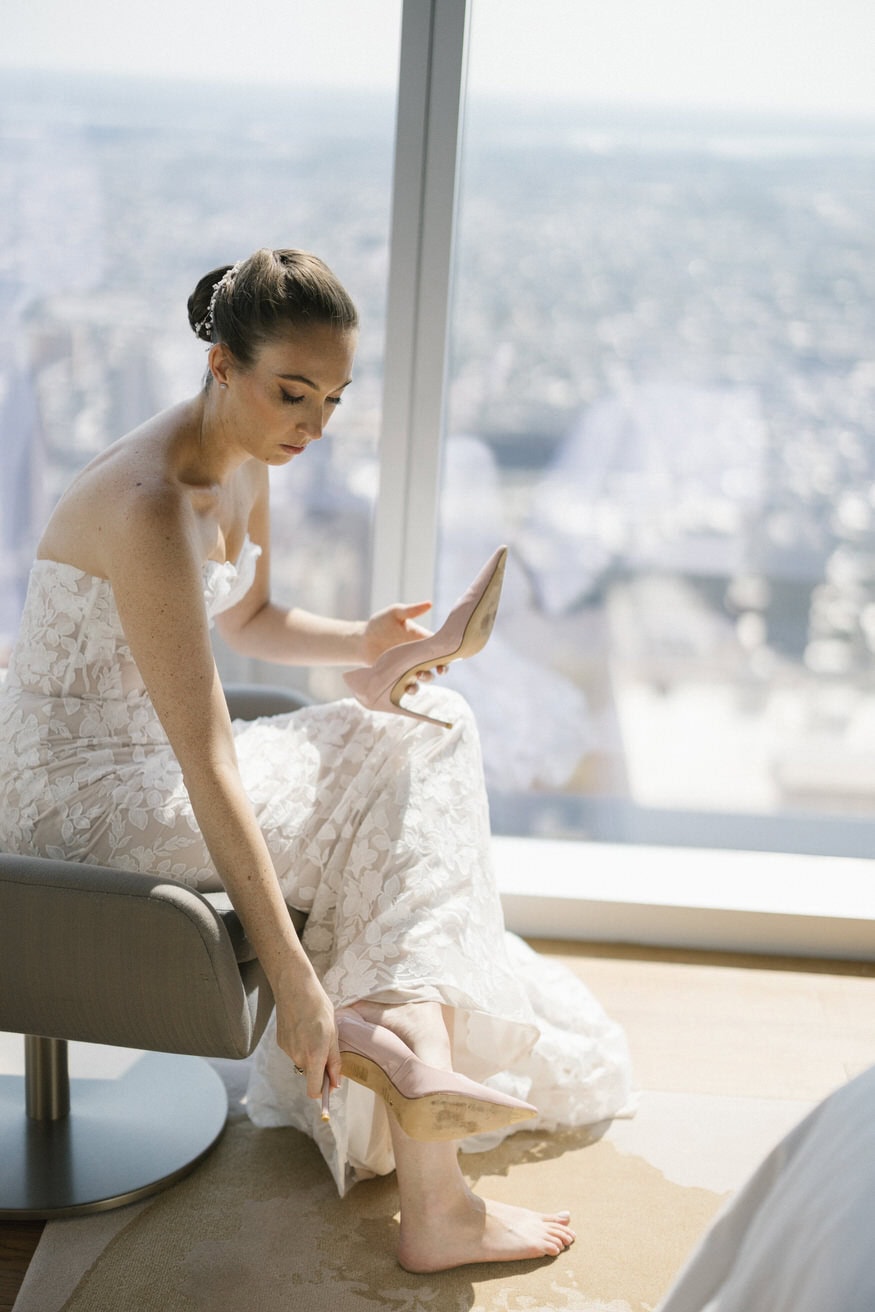 Bridal party preparations Four Seasons Philadelphia