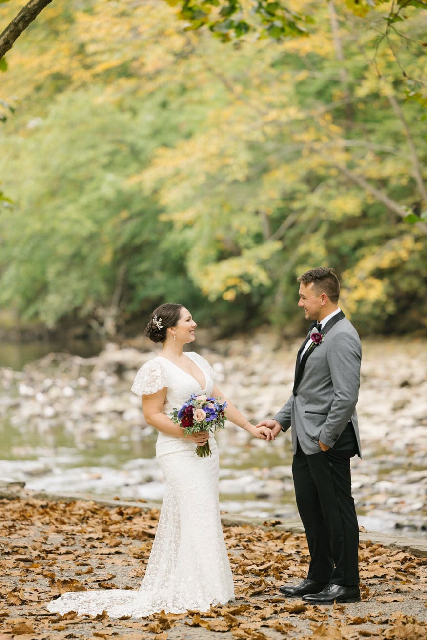 Riverside couple portrait Valley Green Inn Philadelphia