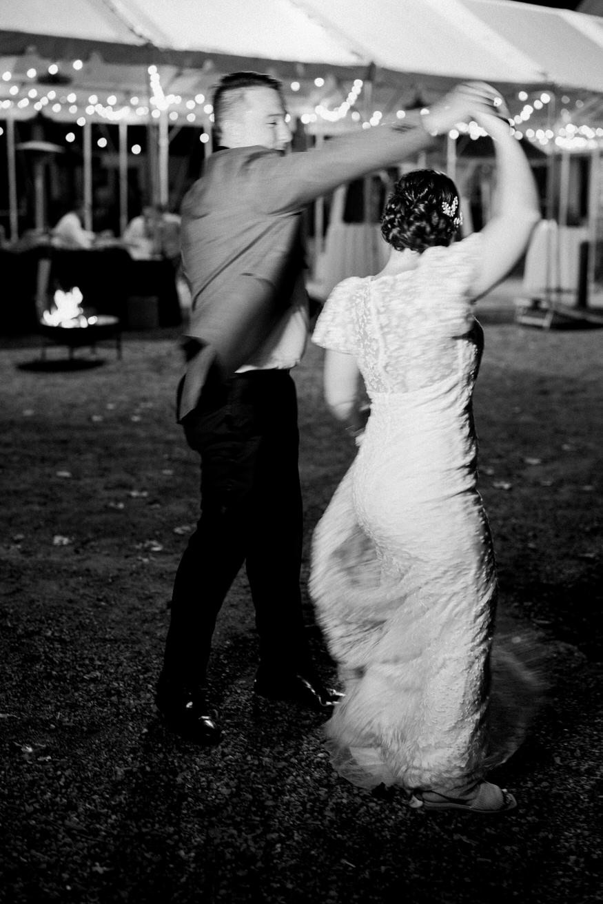 Bride Groom Night Portraits Valley Green Inn Wedding