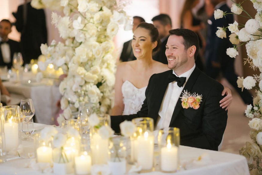 Wedding toasts at Four Seasons Philadelphia reception