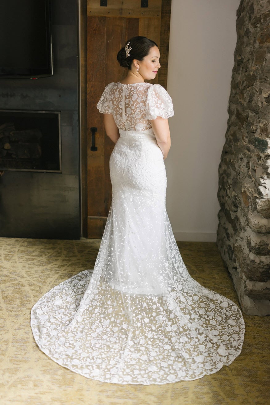 Bride ready portrait Valley Green Inn wedding Philadelphia