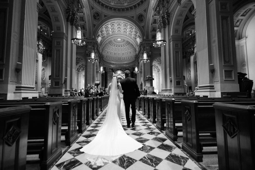 Wedding ceremony Cathedral Basilica Saints Peter and Paul Philadelphia