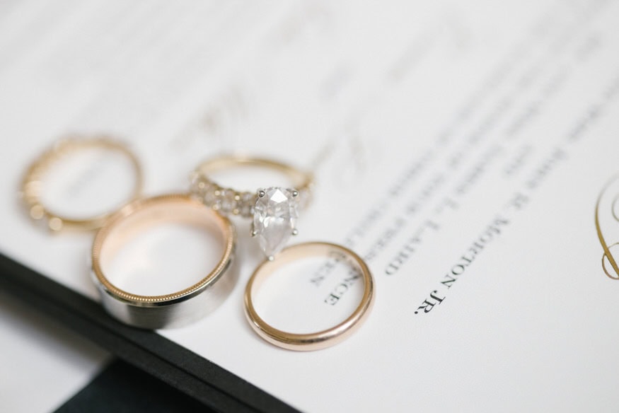 Wedding rings and jewelry details Curtis Arboretum Wyncote PA
