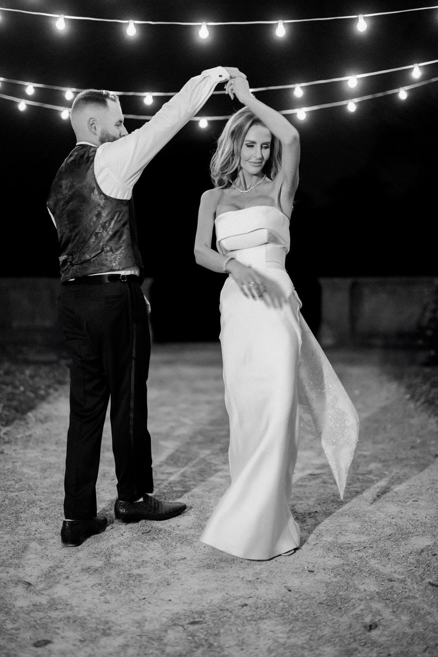 Late night dancing at Curtis Arboretum wedding