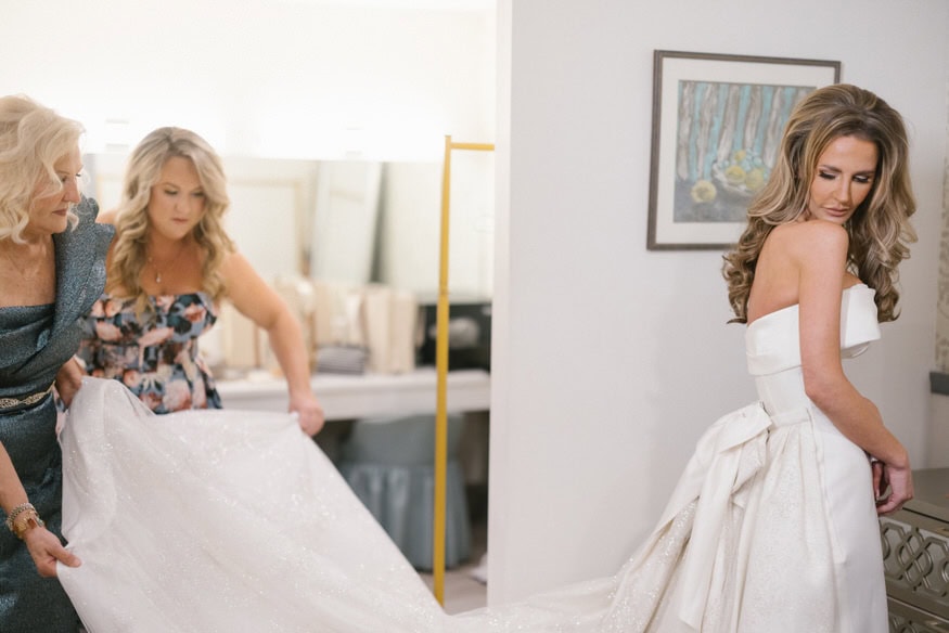 Bride makeup preparations at Curtis Arboretum wedding venue