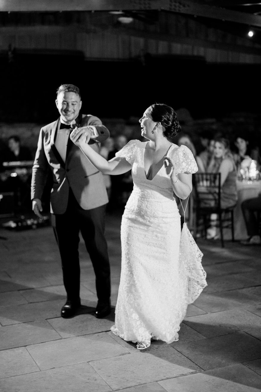 First dance dip Valley Green Inn wedding reception