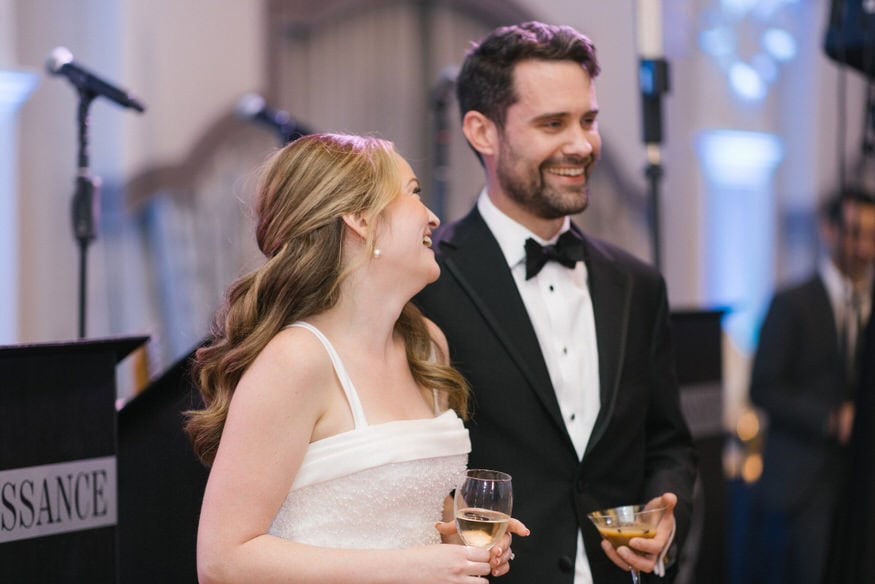 Guests dancing at Notary Hotel wedding reception