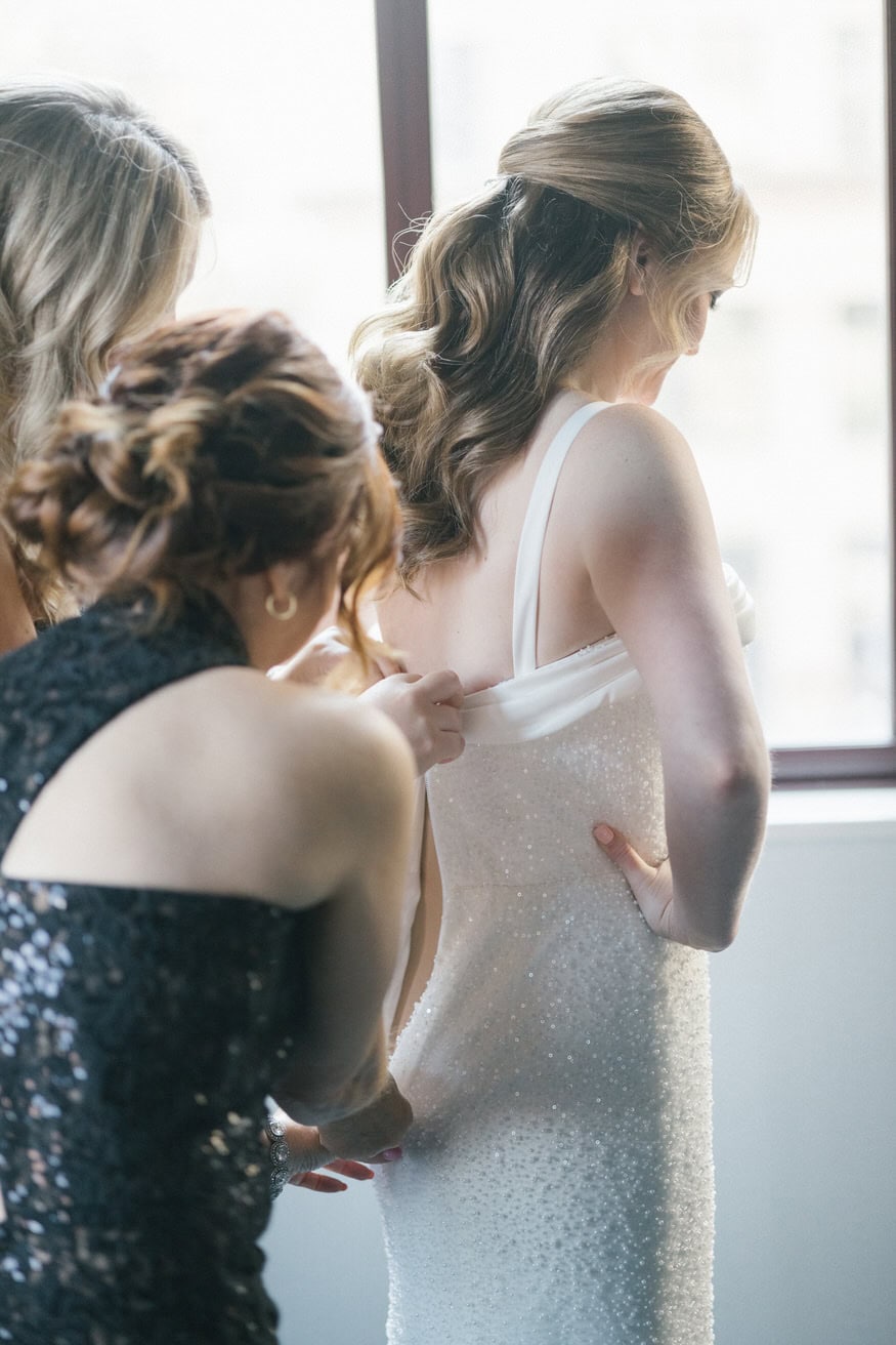 Bride makeup preparation Notary Hotel Philadelphia wedding