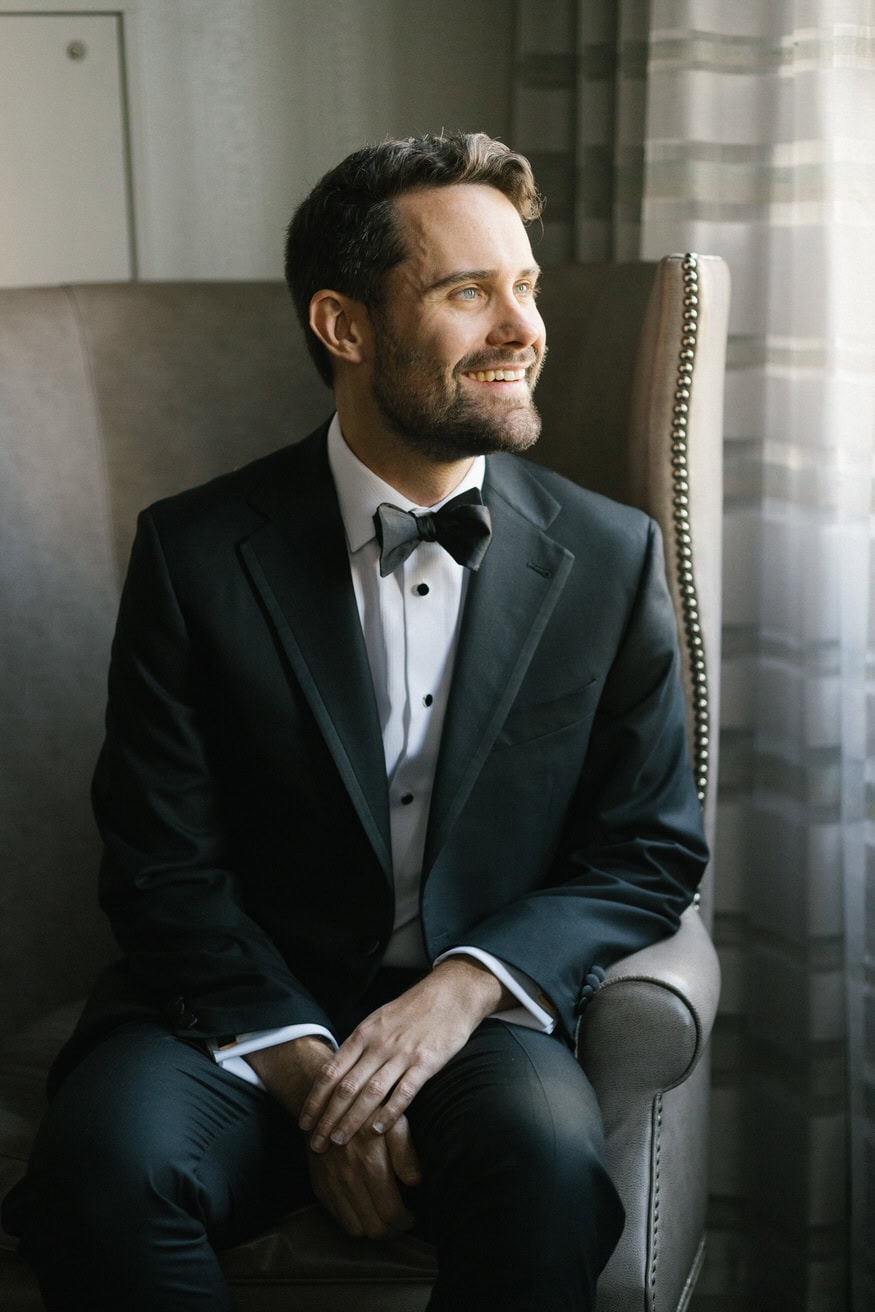 Groomsmen portraits at The Notary Hotel Philadelphia