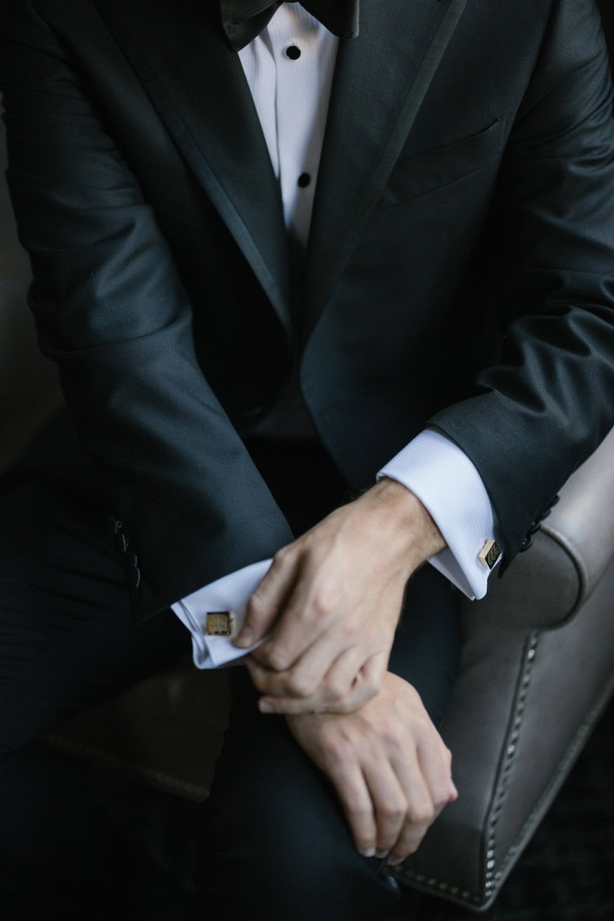 Groom and groomsmen Notary Hotel wedding Philadelphia
