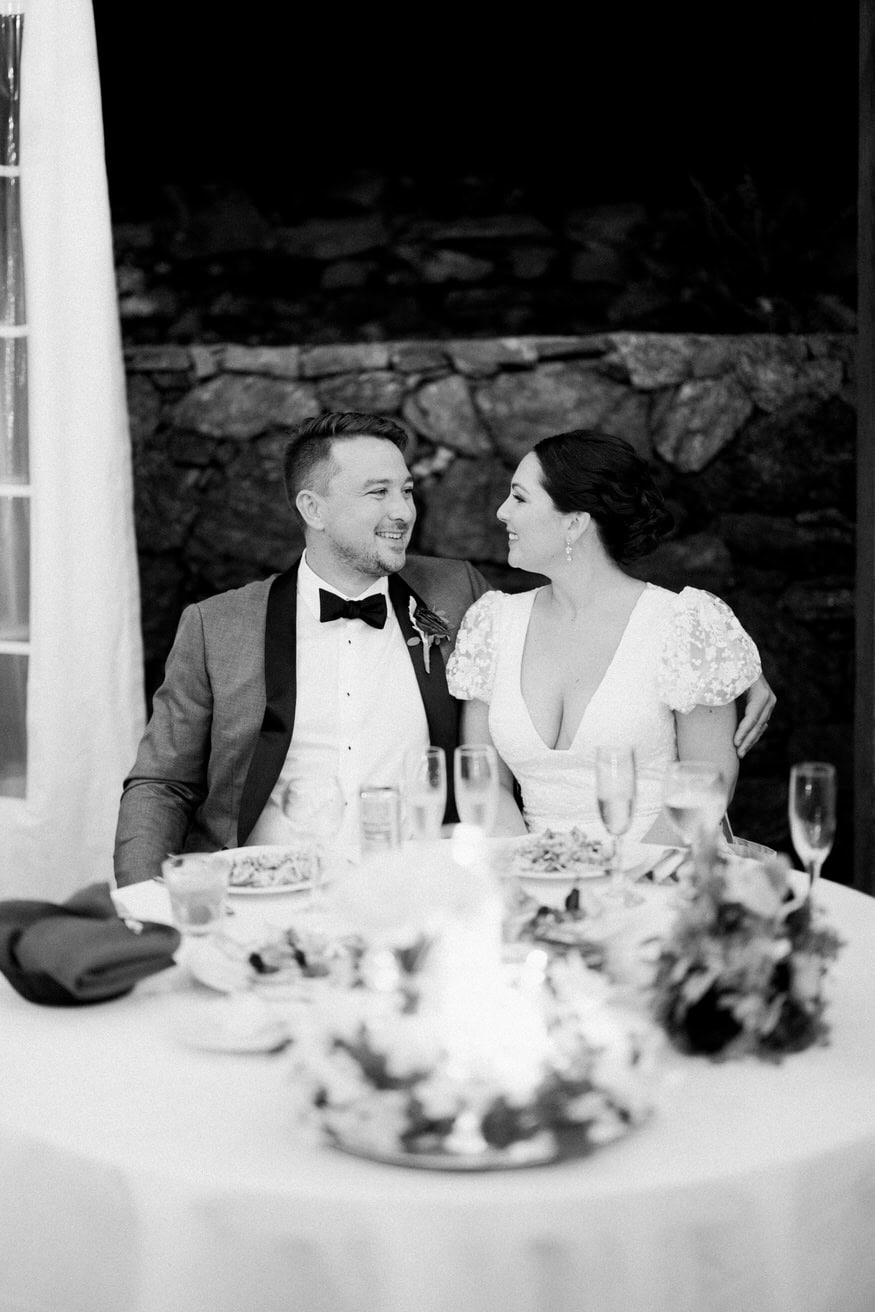 Wedding speeches at Valley Green Inn reception
