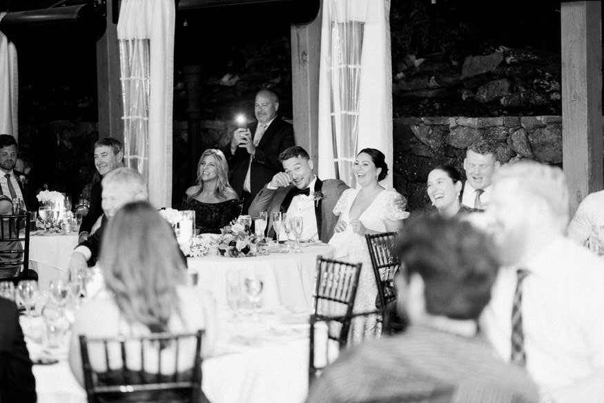 Maid of honor toast Valley Green Inn wedding