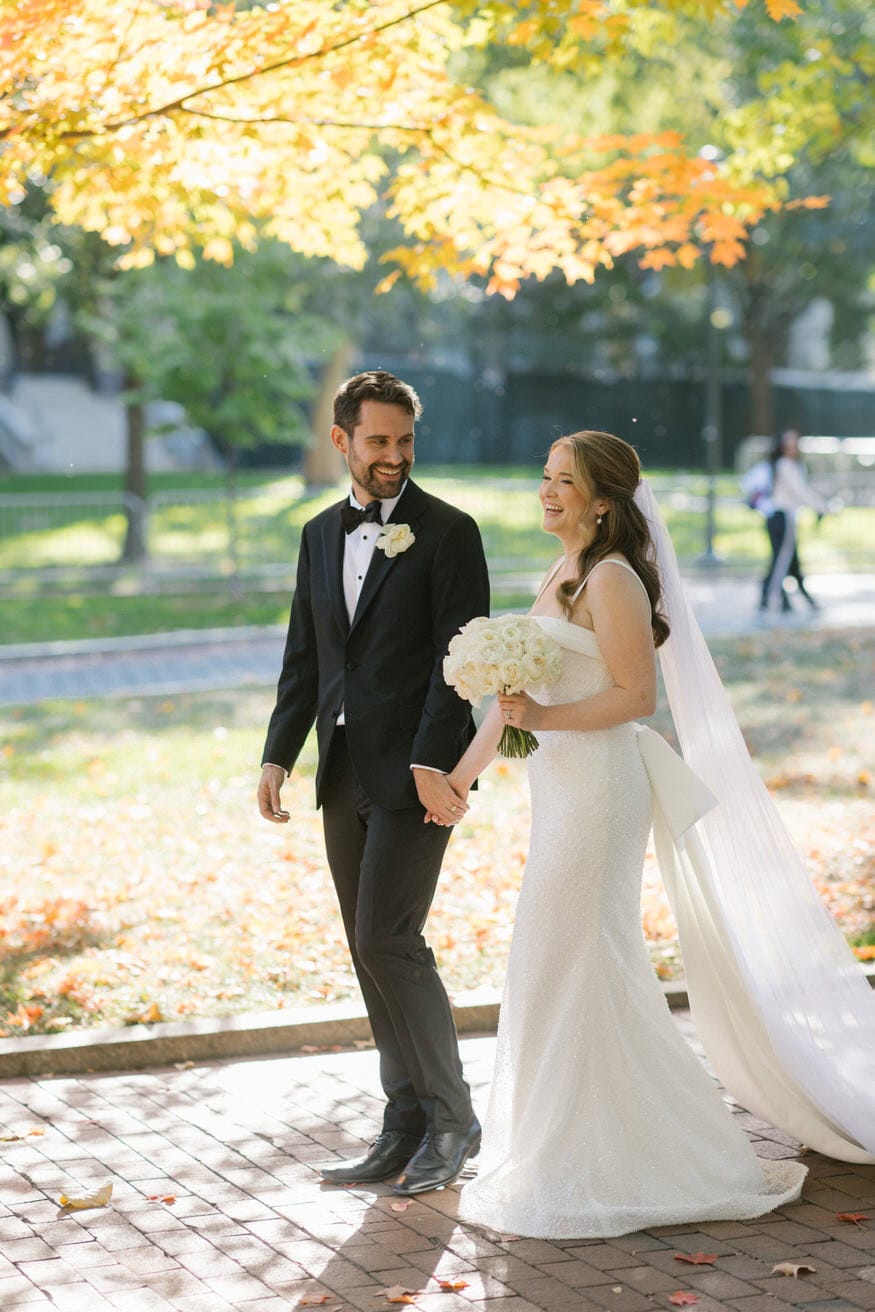 Bridal party fun at University of Pennsylvania