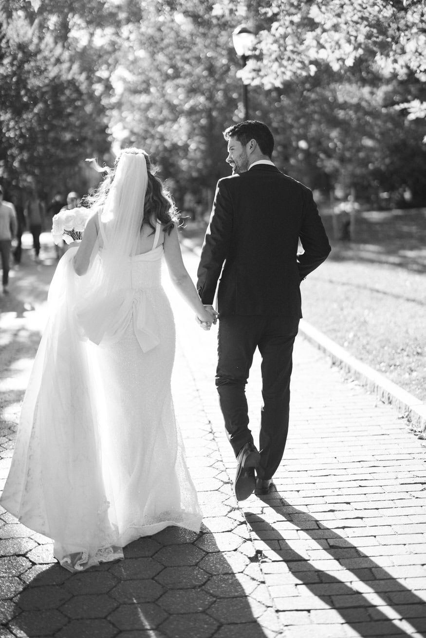 Couple portrait University of Pennsylvania wedding