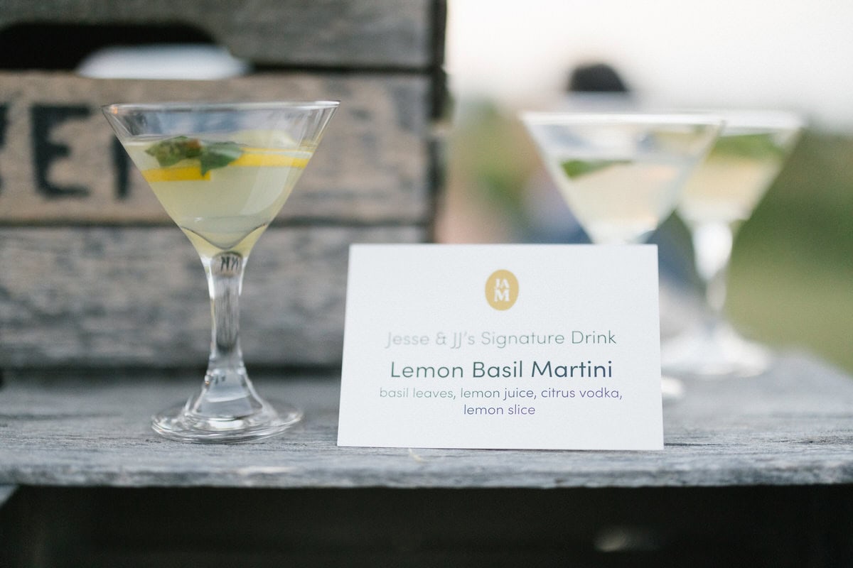 Bishop Farmstead Wedding cocktail hour JAM catering