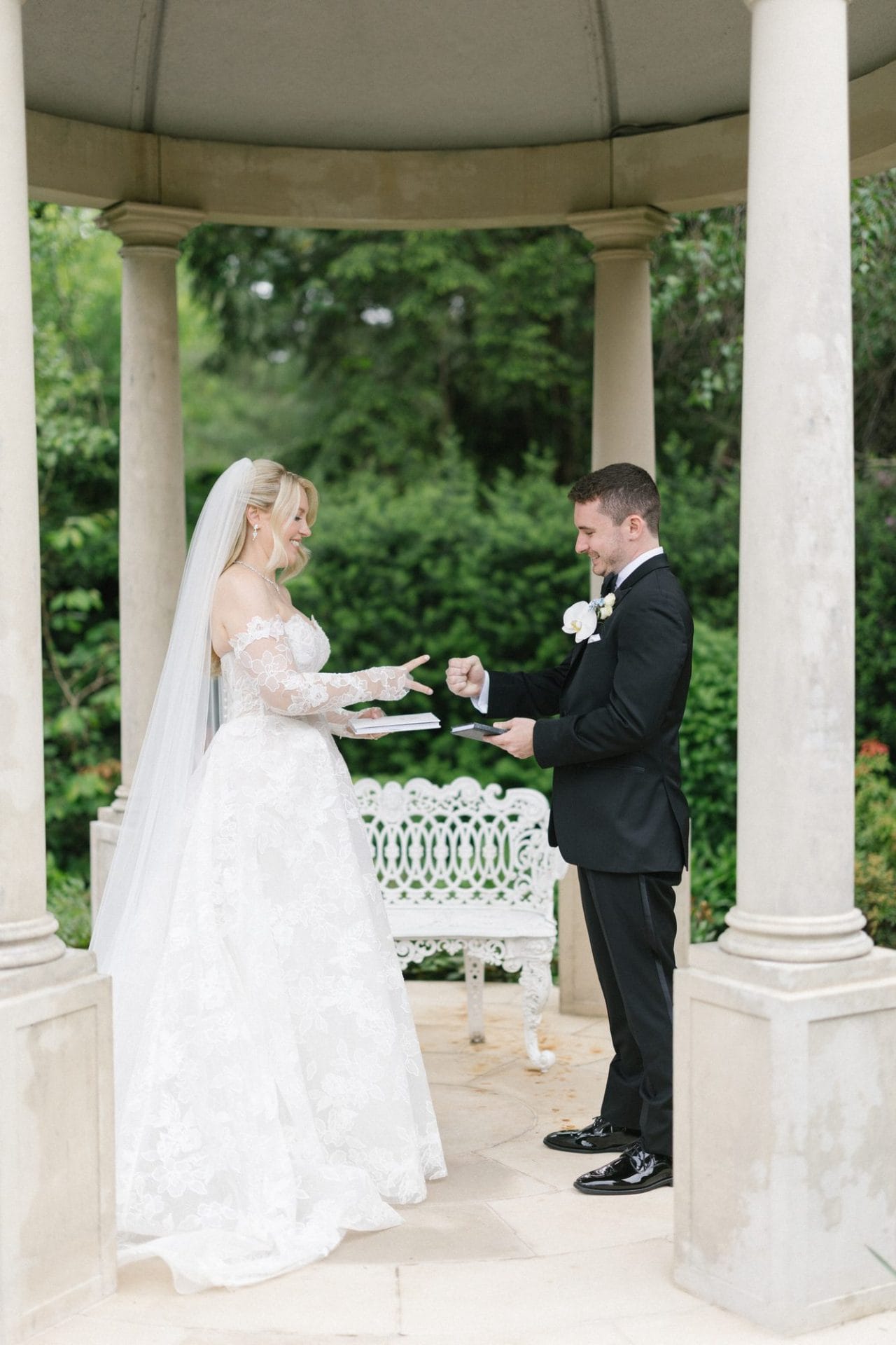 Janelle and Jim's couple portraits across Park Chateau Estate