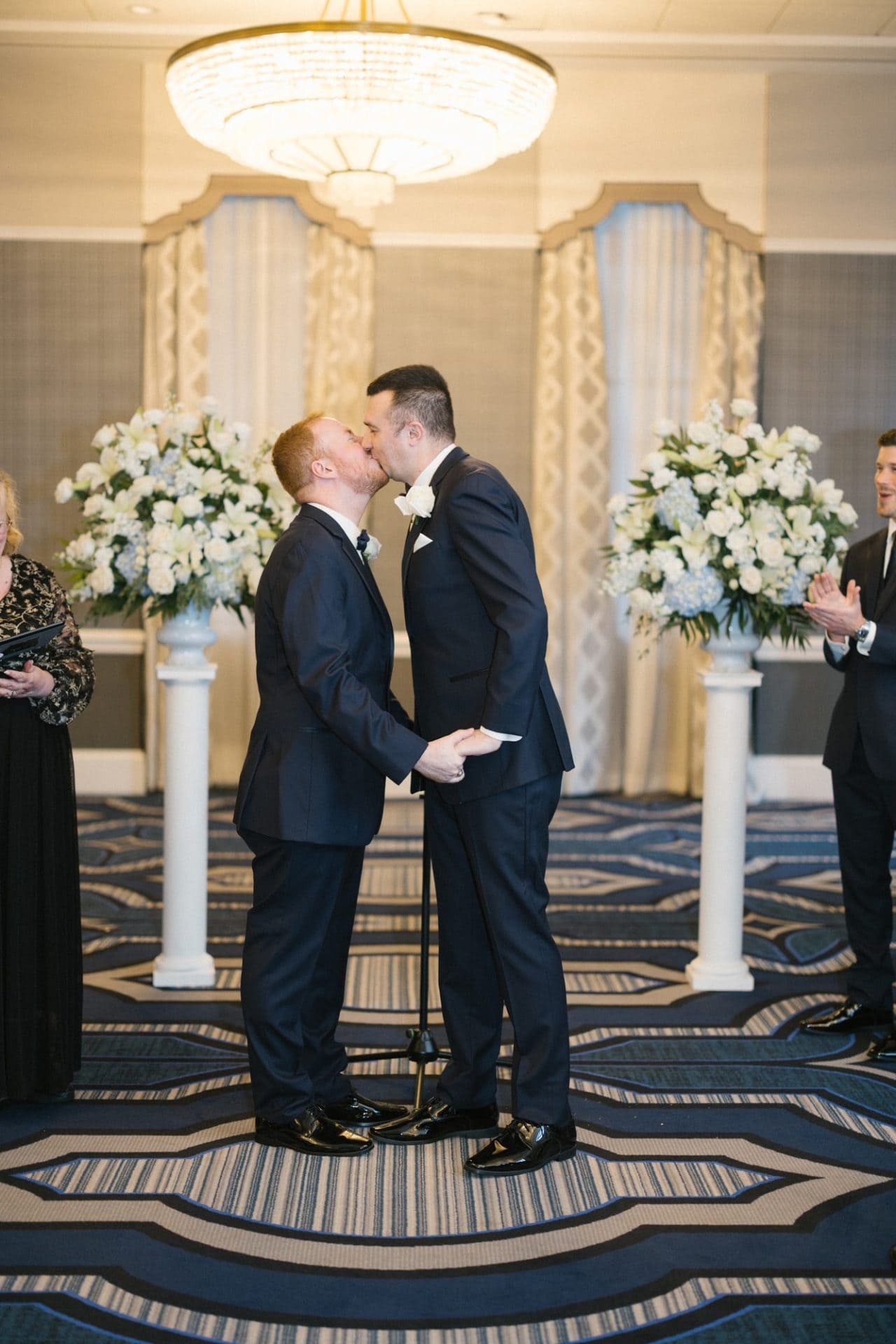 John and Carter's ceremony on the third floor of the Notary Hotel