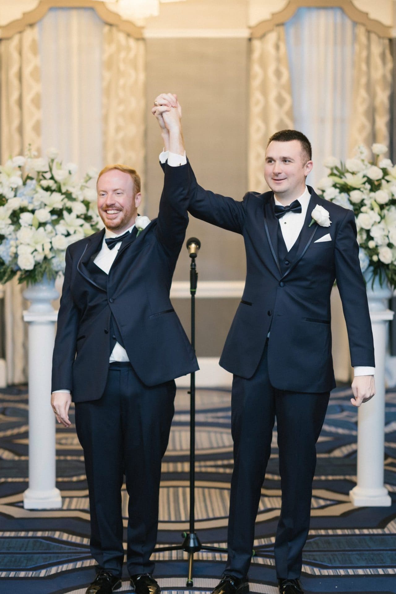John and Carter's ceremony on the third floor of the Notary Hotel