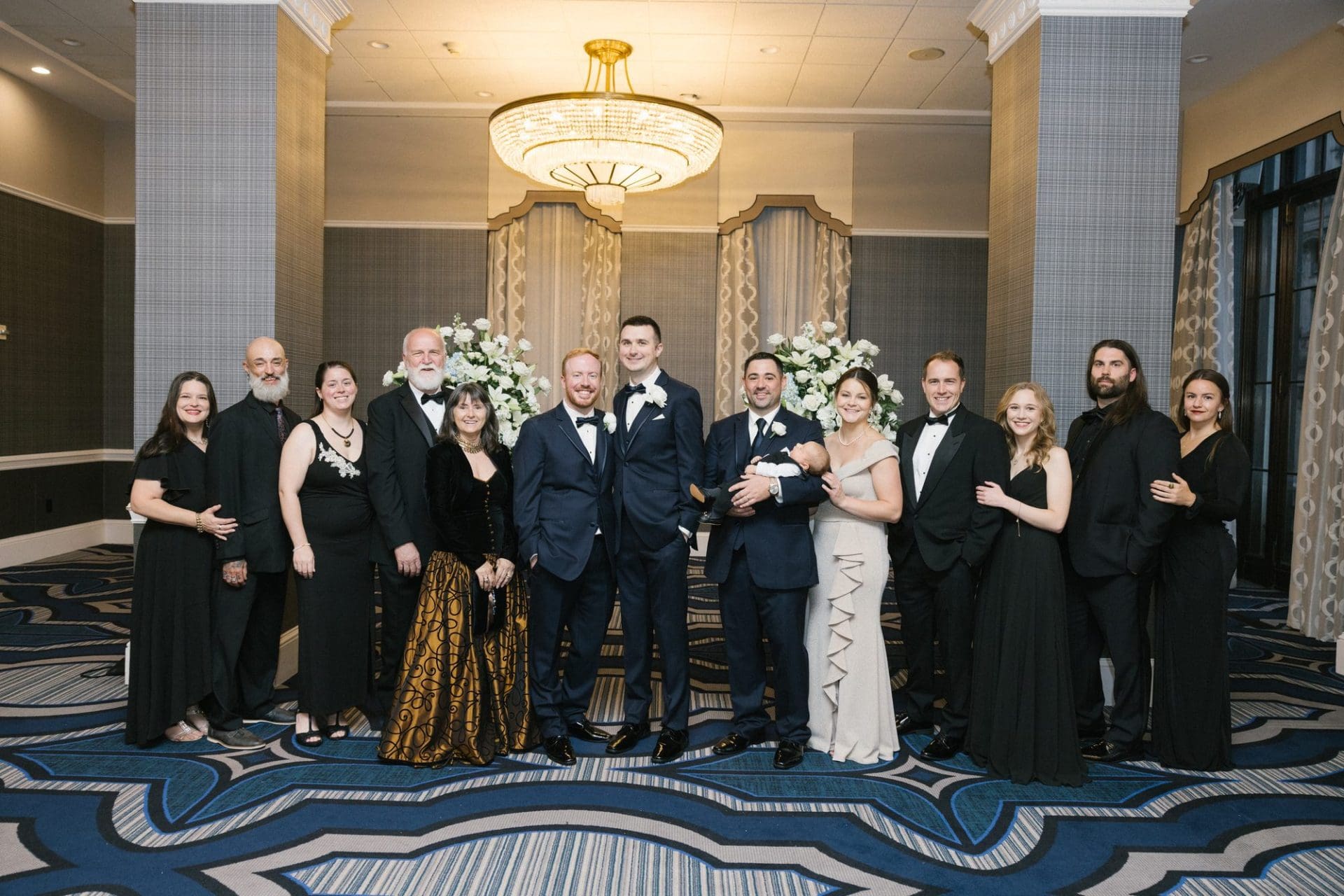John and Carter's ceremony on the third floor of the Notary Hotel