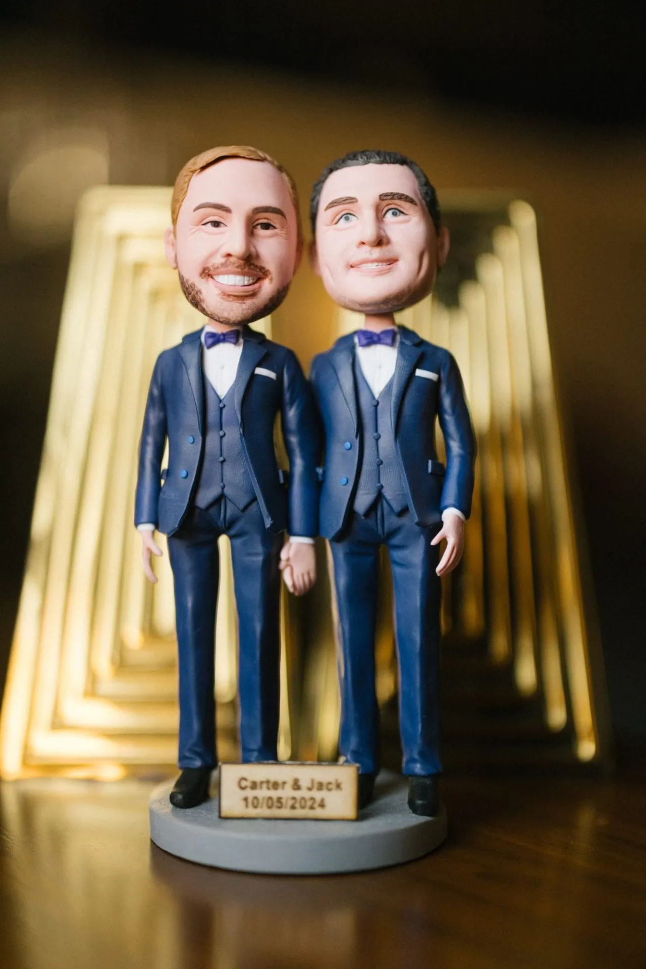 John and Carter getting ready together at the Notary Hotel Philadelphia