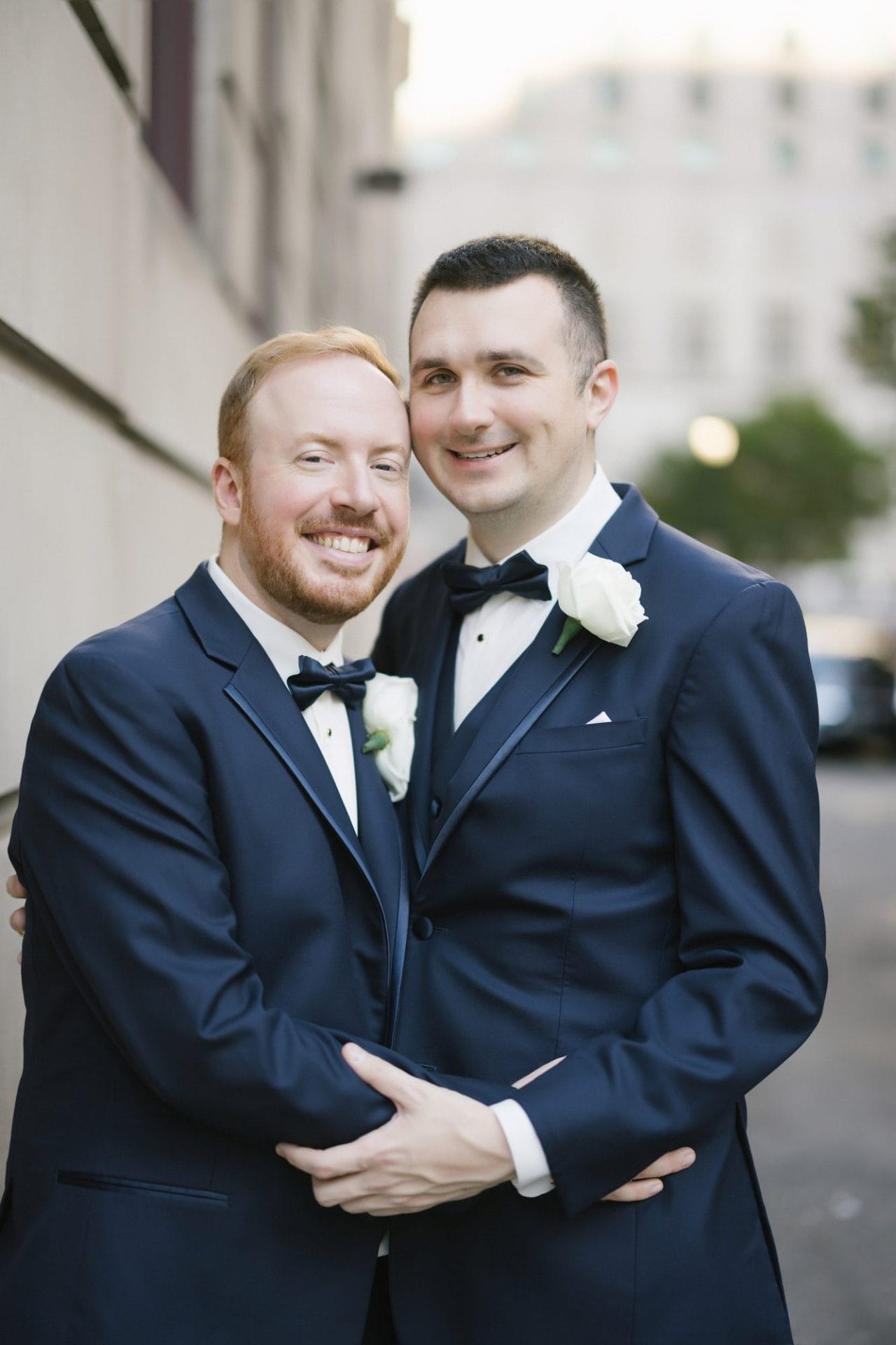 John and Carter portraits inside the Notary Hotel lobby