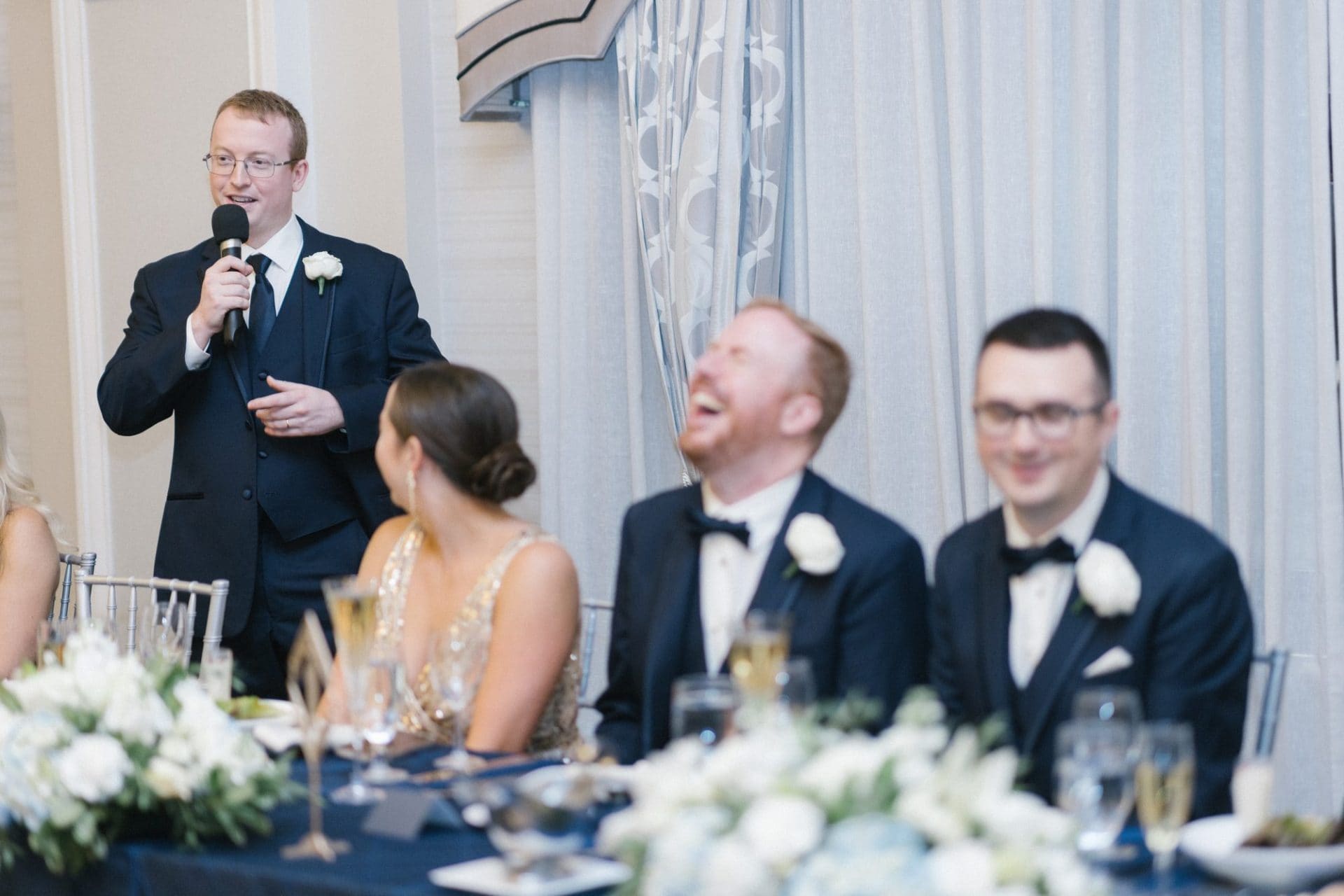 John and Carter's art-deco reception at the Notary Hotel