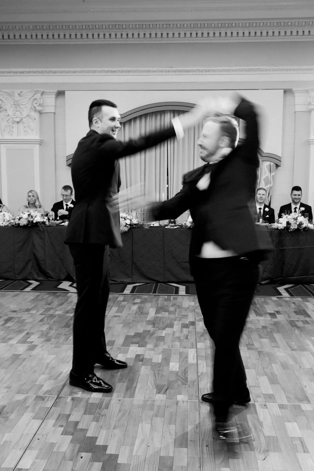 John and Carter's dance floor at the Notary Hotel