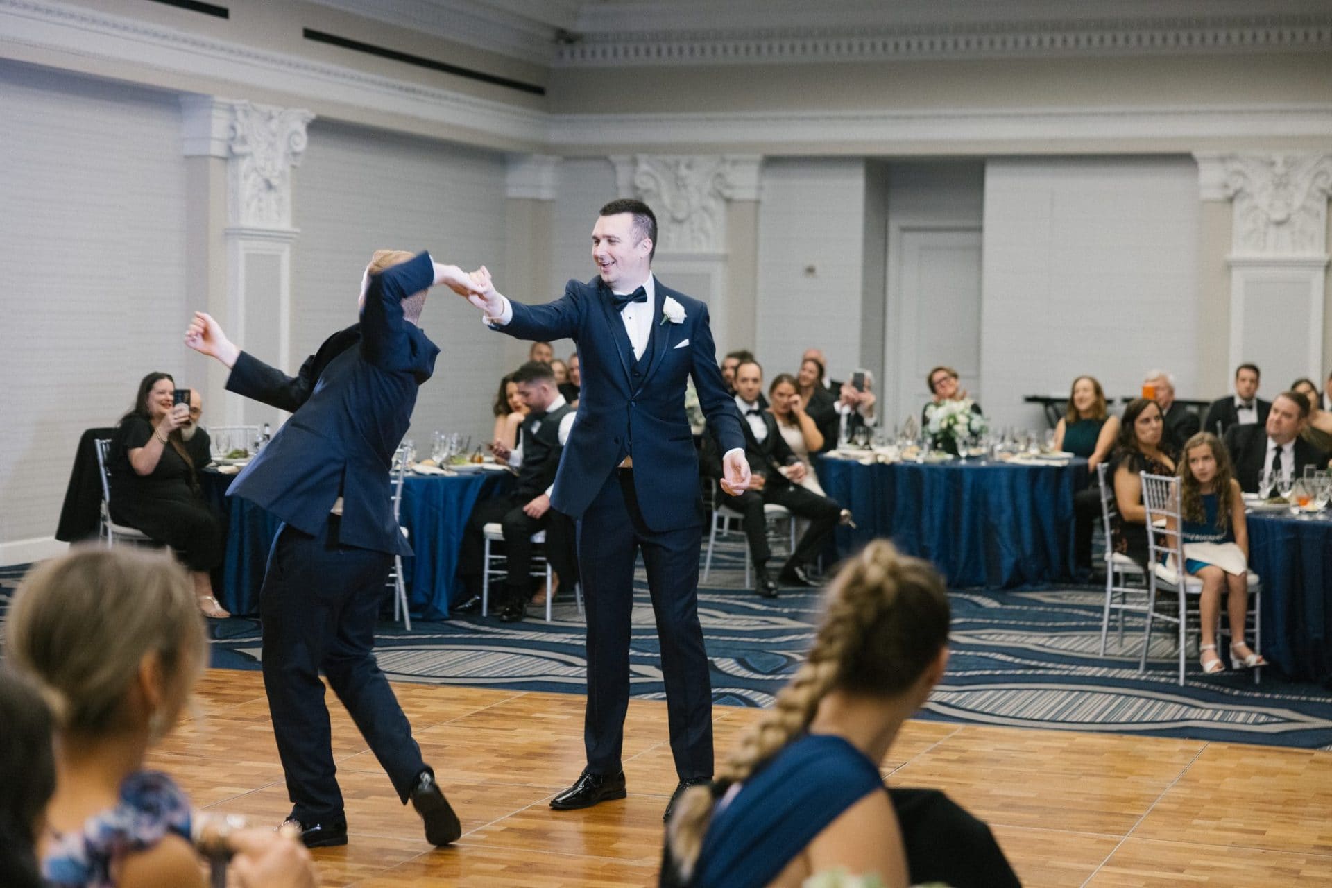 John and Carter's dance floor at the Notary Hotel